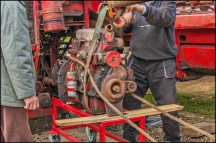 Massey Harris Combine - Engine Removal